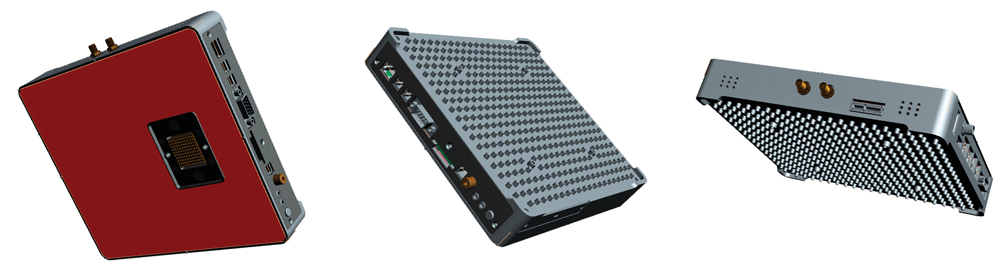4. ábra. Docking station PC: erős, robusztus kivitel, dockingcsatlakozóval a megfelelő érintőpanel hátuljára való illesztéshez. A passzív hűtésű eszköz hosszú élettartamú és sok ipari interfészt kínál. Ipari hőmérséklet-tartományon működtethető: –10 °C–+60 °C, mérete 210×185 mm 4. ábra. Docking station PC: erős, robusztus kivitel, dockingcsatlakozóval a megfelelő érintőpanel hátuljára való illesztéshez. A passzív hűtésű eszköz hosszú élettartamú és sok ipari interfészt kínál. Ipari hőmérséklet-tartományon működtethető: –10 °C–+60 °C, mérete 210×185 mm